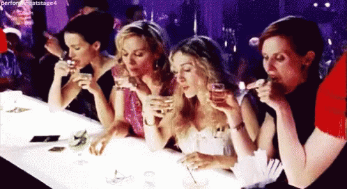 New Year Sex And The City GIF - New Year Sex And The City Drink GIFs