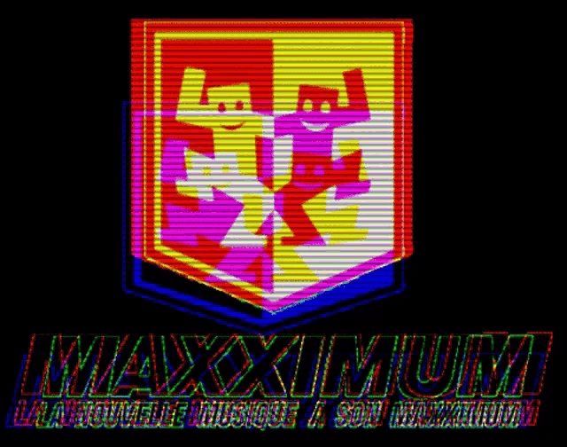 a colorful logo with the words maximum on it