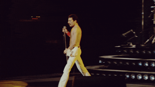 Freddie Mercury John Deacon GIF - Freddie Mercury John Deacon Queen GIFs