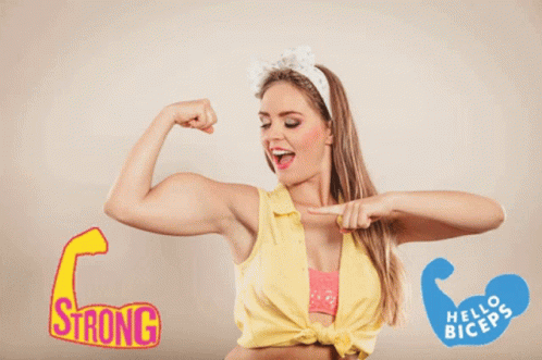 Girl Power Strong Woman GIF - Girl Power Strong Woman Female Bodybuilder GIFs