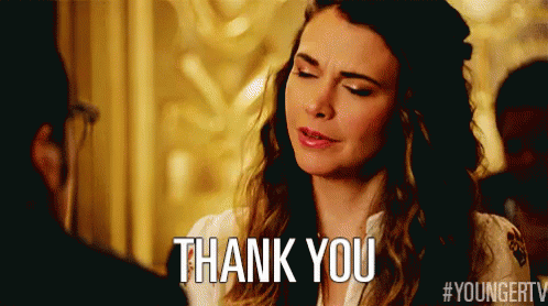Thank You GIF - Thank You Sutton Foster Younger Tv GIFs