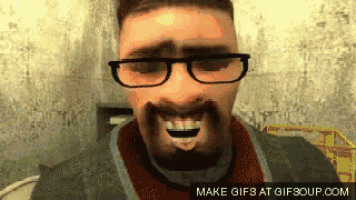 a man with glasses and a beard is making a funny face with the words make gifs at gifsoup.com
