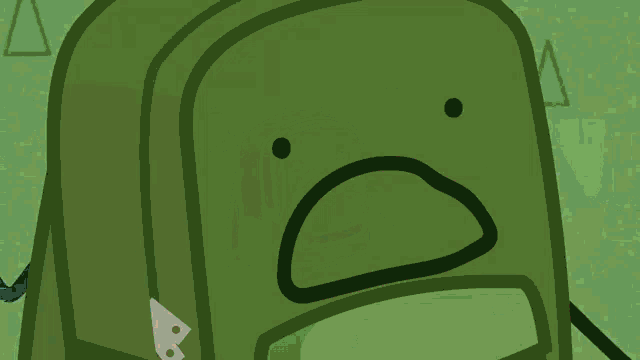 a cartoon of a bottle with arms and legs standing in a grassy field