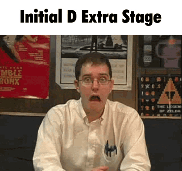 Avgn Initial D Extra Stage GIF - Avgn Initial D Extra Stage Avgn Shock GIFs