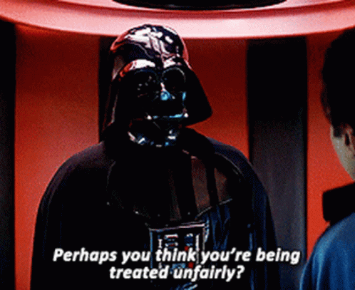 Star Wars Unfairly GIF - Star Wars Unfairly Perhaps You Think GIFs