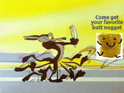 Coyote Road Runner GIF - Coyote Road Runner Butt Nugget GIFs