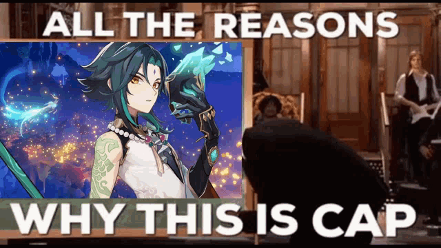 a meme that says all the reasons why this is cap with a picture of a girl