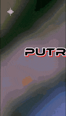 the word putra is displayed on a screen