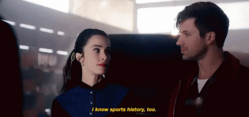 I Know Sports History Too Timeless GIF - I Know Sports History Too Timeless Abigail Spencer GIFs