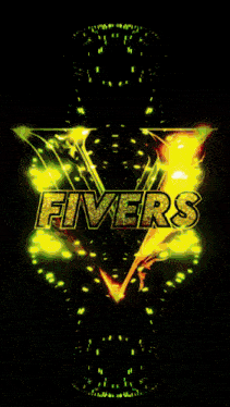 a green and yellow logo that says fiver 's on it