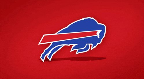 a buffalo bills football helmet with a red background