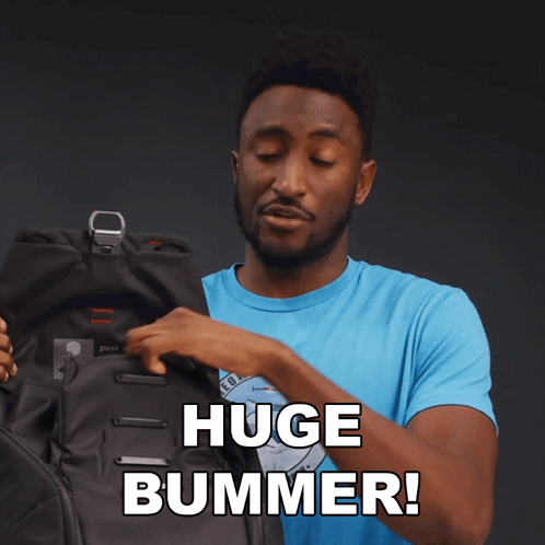 Huge Bummer Marques Brownlee GIF - Huge Bummer Marques Brownlee Mkbhd GIFs