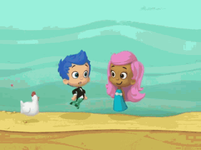 a boy and a girl are standing next to each other