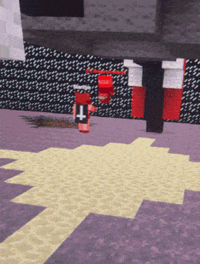 a minecraft character with the number 1 on his shirt
