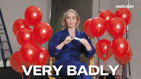 Very Badly Emily Blunt GIF - Very Badly Emily Blunt Very Poorly GIFs