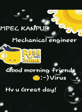 a black background with bubbles and the words rise and shine
