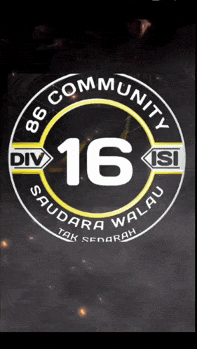 a logo for the 86 community div 16