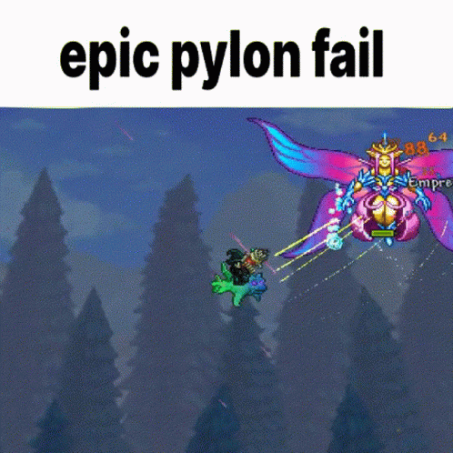 Epic Fail Epic Pylon Fail GIF - Epic Fail Epic Pylon Fail Terraria GIFs