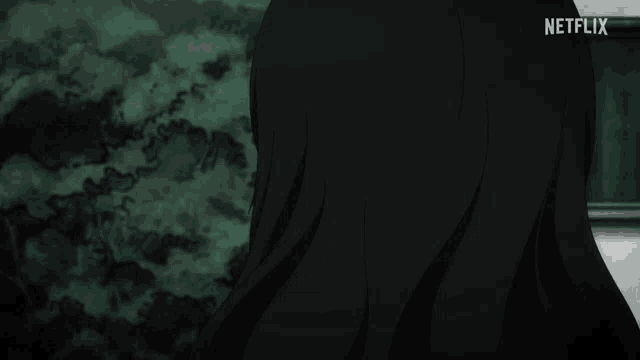 a black and white image of a girl with netflix written on the bottom of the image