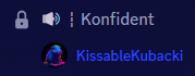 a dark blue background with a lock icon and the words konfident