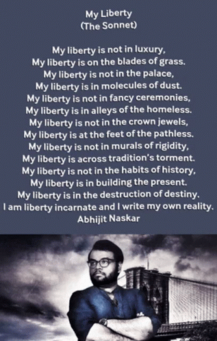 Abhijit Naskar Naskar GIF - Abhijit Naskar Naskar My Liberty Sonnet GIFs