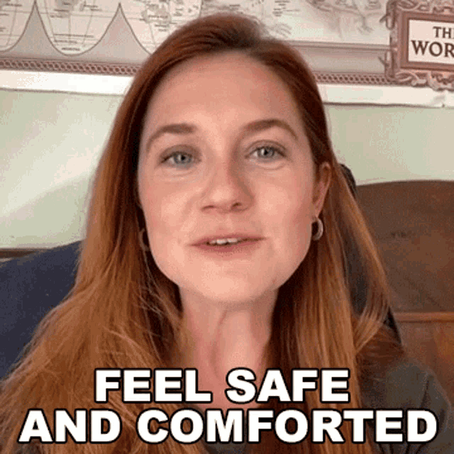Feel Safe And Comforted Bonnie Wright GIF - Feel Safe And Comforted Bonnie Wright Cameo GIFs