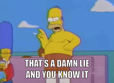The Simpsons Homer Simpson GIF - The Simpsons Homer Simpson Thats A Damn Lie And You Know It GIFs