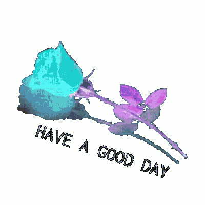 a picture of a flower and the words have a good day below it