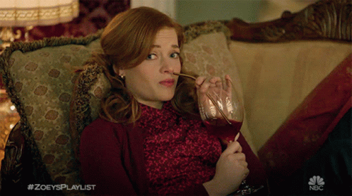 Drink Some Wine Jane Levy GIF - Drink Some Wine Jane Levy Zoey GIFs