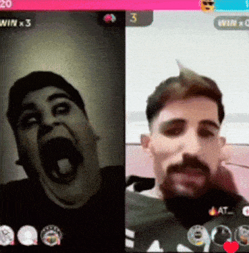 a man with a beard is making a funny face in a video game