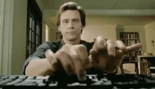 Typing Jim Carrey GIF - Typing Jim Carrey Workaholic GIFs