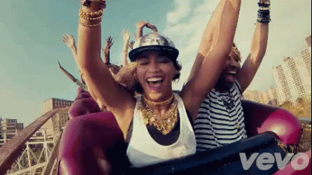 Fun Times GIF - Beyonce Roller Coaster Xo GIFs