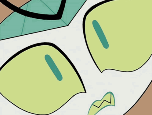 a cartoon character with a green and yellow striped costume