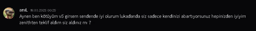 a black background with a blurred image of a person and text that says aynen ben katiyorum