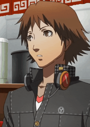 a cartoon character wearing headphones and a jacket with the letter y on the front