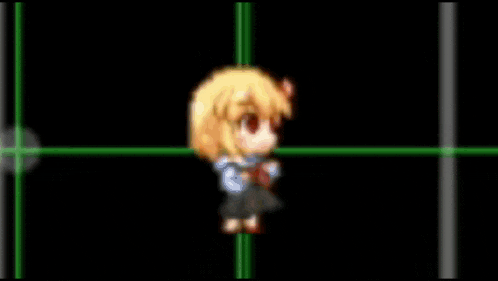 a cartoon of a girl with red eyes and the words hp attack graze below her