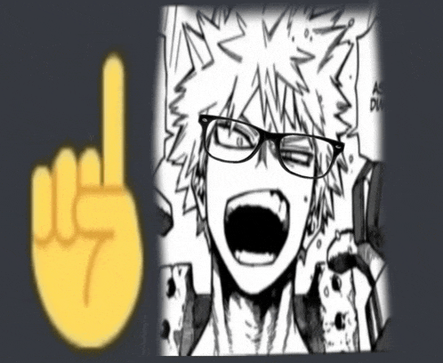 a black and white drawing of a man wearing glasses next to a yellow hand .