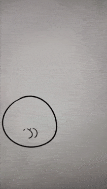 a drawing of a face with the words for you written above it