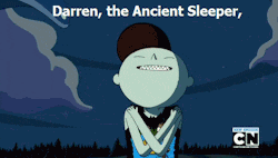 darren the ancient sleeper from adventure time is shown