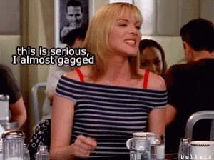 Samantha Jones This Is Serious GIF - Samantha Jones This Is Serious I Almost Gagged GIFs