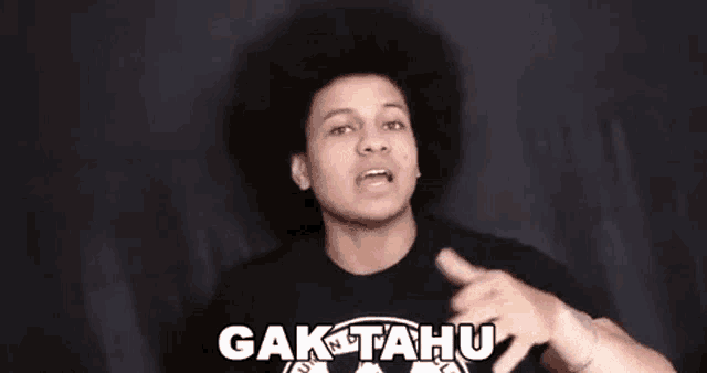 Gak Tahu Ali Kribo GIF