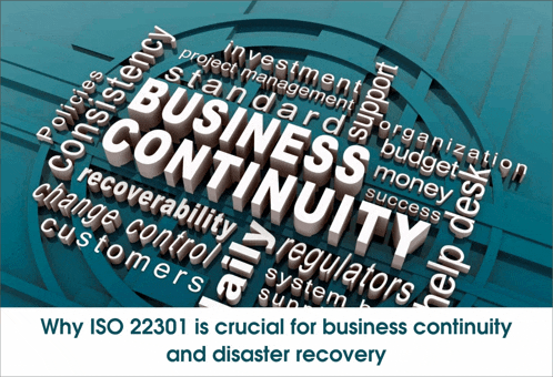 why iso 22301 is crucial for business continuity and disaster recovery is shown