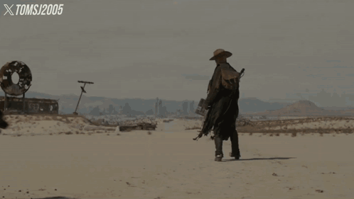 Fallout Cowboy GIF - Fallout Cowboy Walking With Dog GIFs