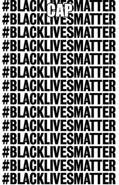 a black and white poster with the words `` black lives matter '' written on it .