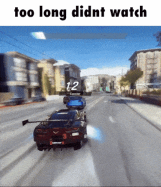 a video game with the words too long didnt watch at the top