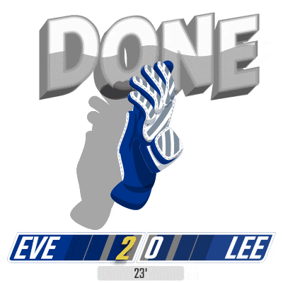 a blue sign that says well eve 2 0 lee 23 '