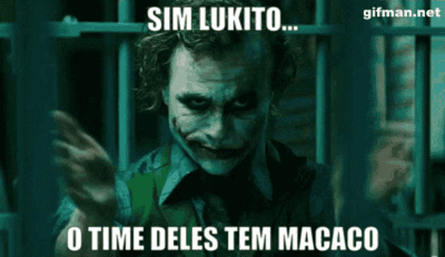 a picture of the joker with the caption sim lukito