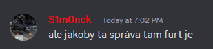 simonek today at 7:02 pm ale jakoby ta sprava tam furt je