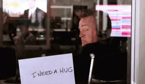 Paper Notes GIF - Matthew Perry I Need A Hug I Need A Huge Stick To Beat You With GIFs