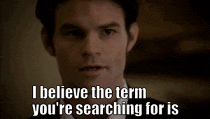 a man says i believe the term you are searching for is